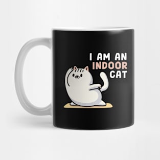 Indoor Person & Anti Social Gift! Funny Cute Indoor Cat Mug